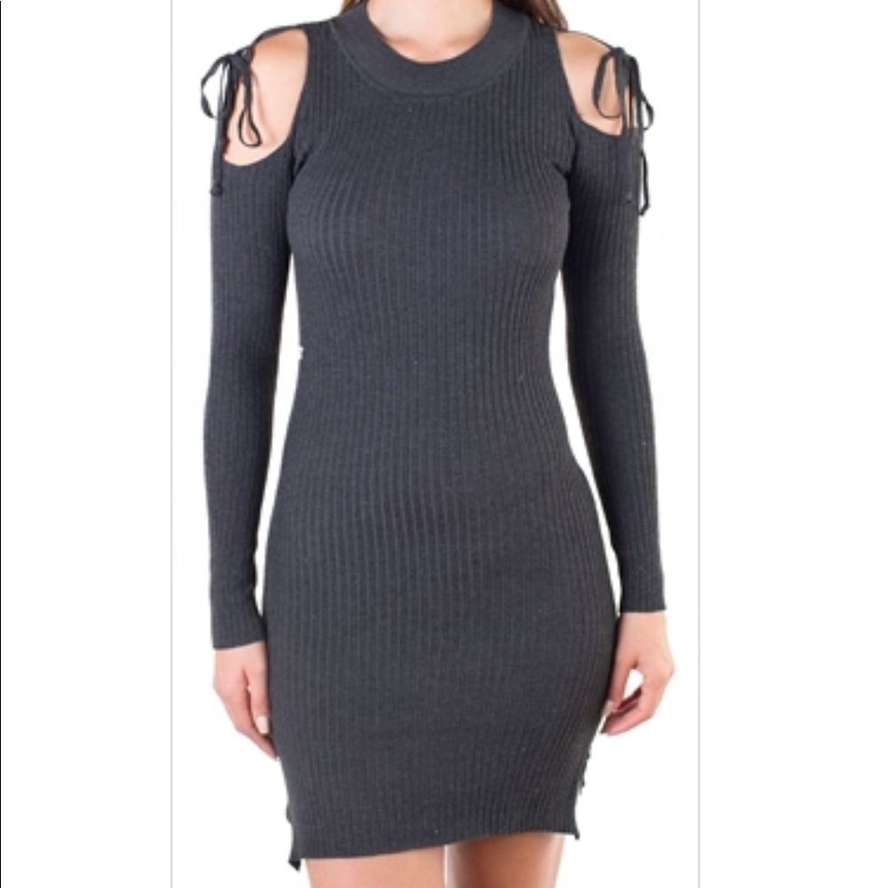 Cold Shoulder Sweater Dress